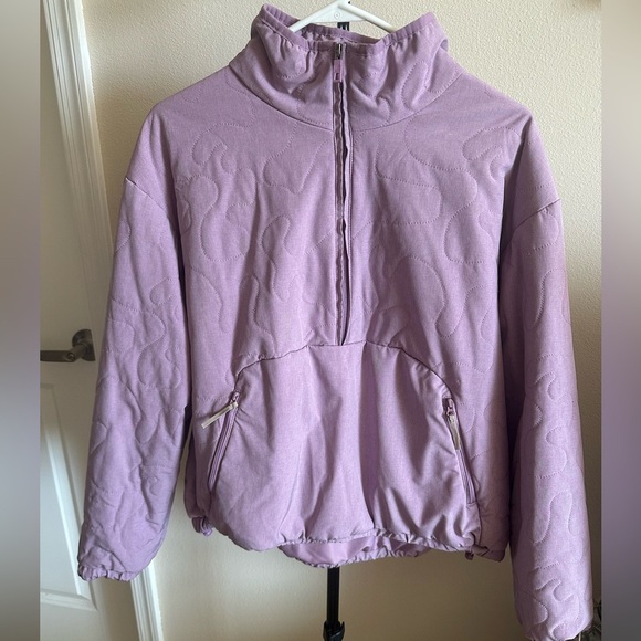 Avalanche pullover jacket, quilted puffer half zip. - Picture 2 of 5